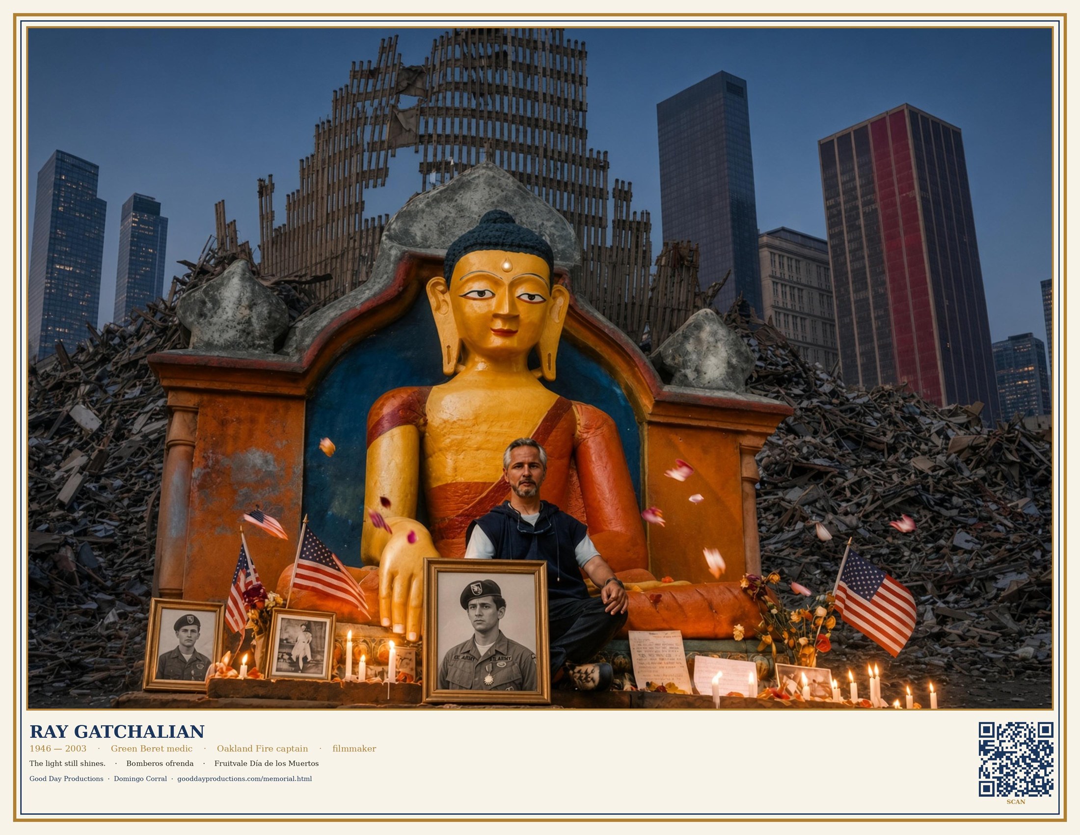 Ray Gatchalian Bomberos ofrenda print